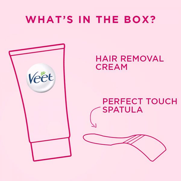 Veet Hair Removal Cream for Sensitive Skin - 30 g (Pack of 3) - Image 5