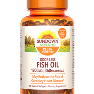 Sundown Naturals, Fish Oil 1200 mg Odorless Softgels