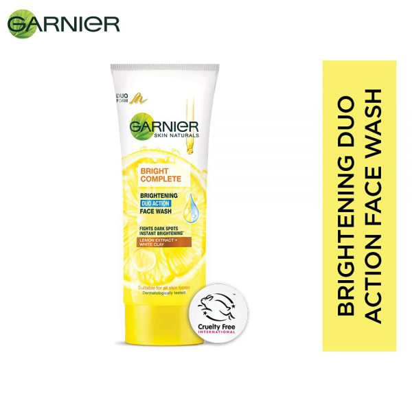 Garnier Bright Complete BRIGHTENING DUO ACTION Face Wash 100g