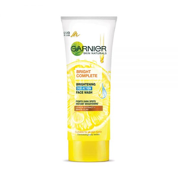 Garnier Bright Complete BRIGHTENING DUO ACTION Face Wash 100g - Image 2