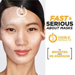 Alternative view of Garnier Skin Active 1% Vitamin Cg + Pineapple Anti Fatigue Ampoule Sheet Mask 15g