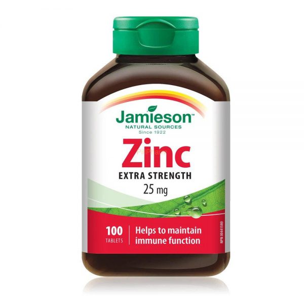 Jamieson Zinc 25mg Tablets 100's