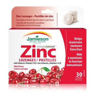 Jamieson zinc Lozenges Honey Lemon 30's