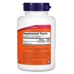 Alternative view of Now Foods, Vitamin C Crystals, 8 oz (227 g)