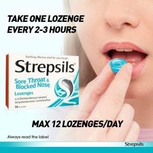 Alternative view of Strepsils Sore Throat and Blocked Nose Lozenges 36's