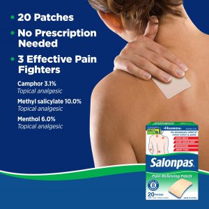 Alternative view of Salonpas Pain Relieving Patch, 8-Hour Pain Relief - 20 Patches