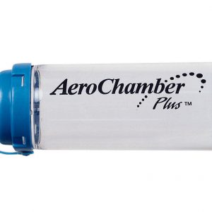 Alternative view of AeroChamber Adult Blue Plus Mask