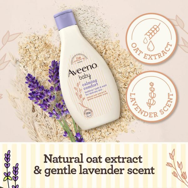 AVEENO Baby Calming Comfort Bedtime Bath & Wash 250ml - Image 3