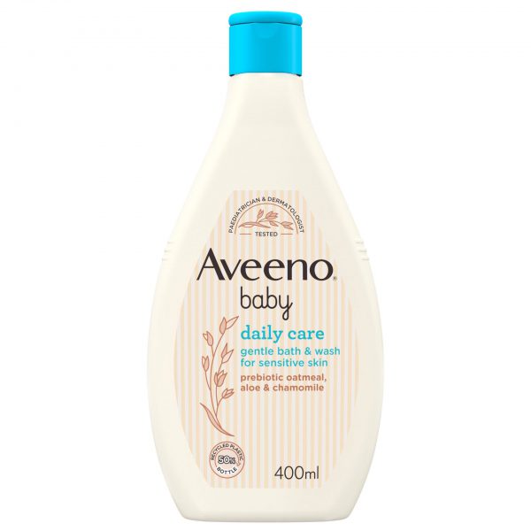 Aveeno Baby Gentle Bath and Wash, White, 400 ml