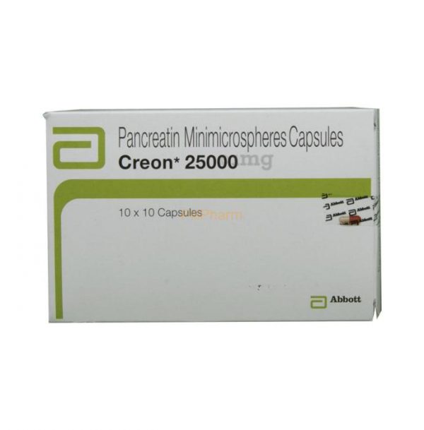 Creon 25,000IU 300mg Caps 100's - Image 2