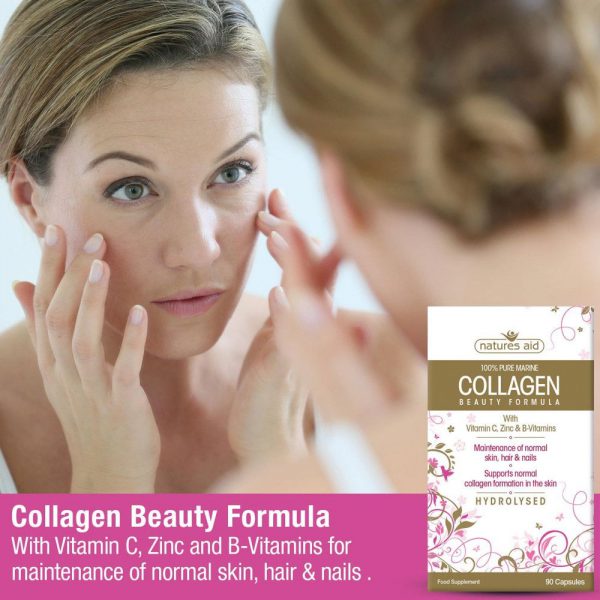 Natures Aid Collagen Beauty Formula Capsules 90's - Image 3