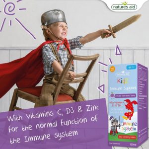 Alternative view of Natures Aid Kidz Immune Support - Vitamin C, D3, Zinc 150ml