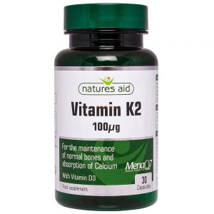 Natures Aid Vitamin K2 MenaQ7 (with Vitamin D3)