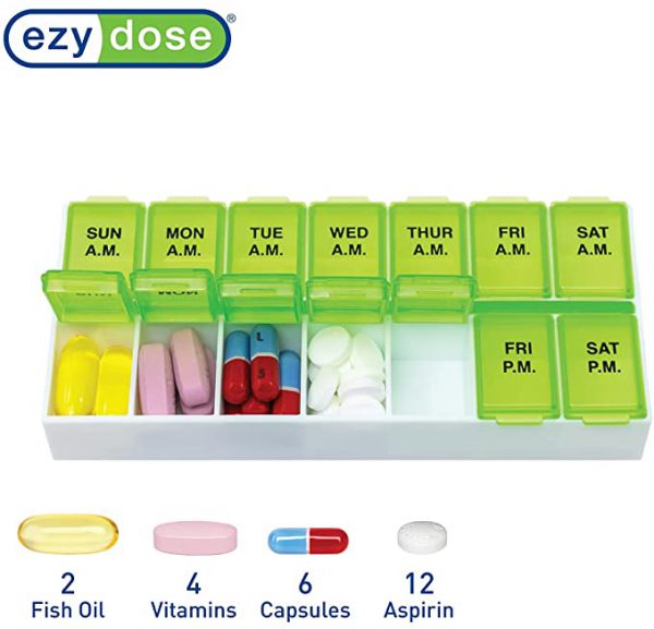 Ezy Dose Weekly (7-Day) AM/PM Pill Planner
