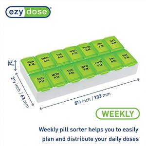 Alternative view of Ezy Dose Weekly (7-Day) AM/PM Pill Planner