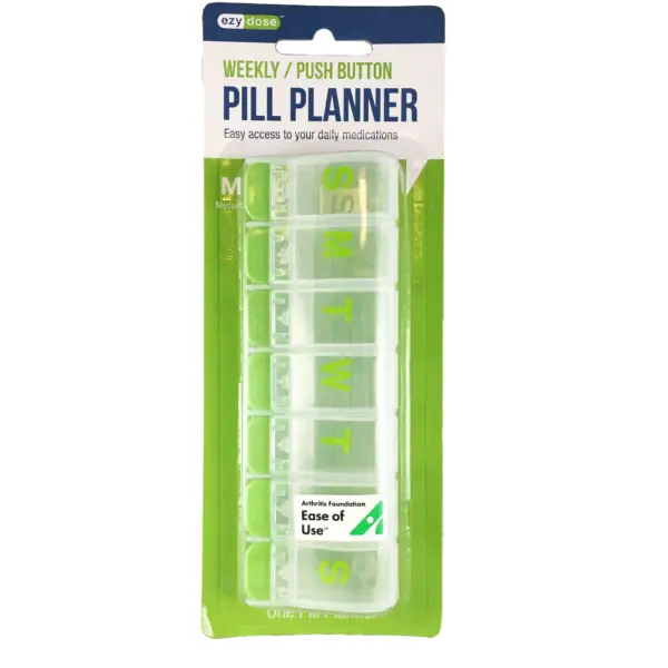 Ezy Dose Weekly Push-Button Pill Organizer