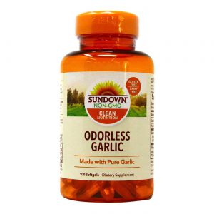 Sundown Naturals, Garlic Odorless (Pure Garlic) Softgels