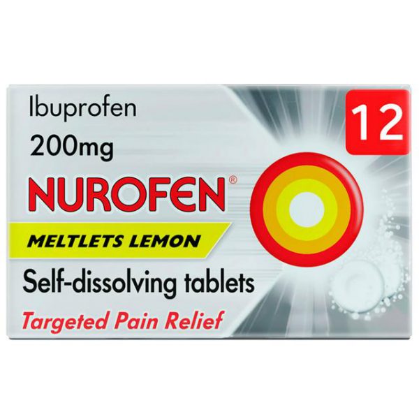 Nurofen Meltlets Lemon 200mg 12's