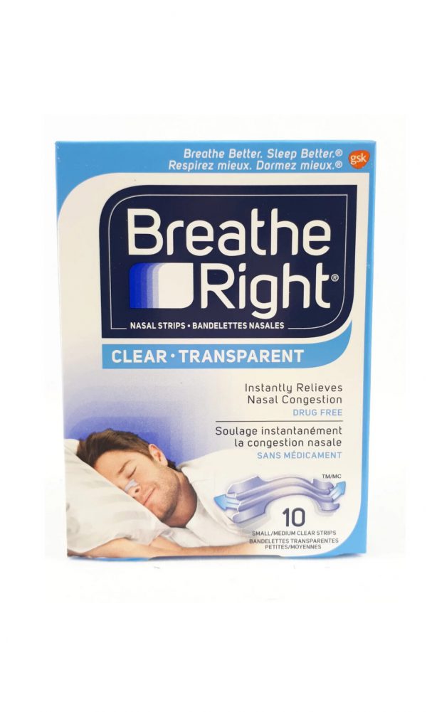 Breathe Right Small/Medium, Clear Nasal Strips
