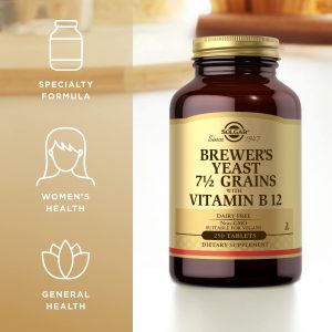 Solgar Brewer’s Yeast 7.5 Grains with Vitamin B12 250's