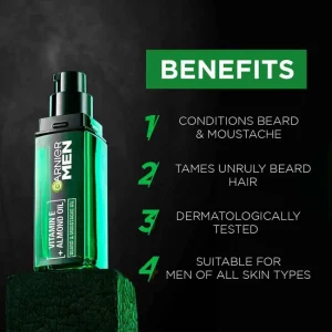 Alternative view of Garnier Men Strong Beard & Moustache Oil 30ml