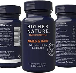 Higher Nature Nails and Hair Formula 120 Capsules