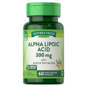 Nature's Truth Alpha Lipoic Acid 600mg plus Biotin Optimizer QR Capsules 60's