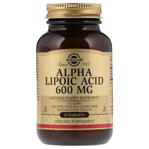 Solgar Alpha Lipoic Acid 600mg Tablets 50's