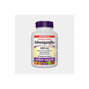 Webber Naturals Ashwagandha 3600mg Veg Capsules 120's