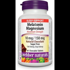 Webber Naturals Melatonin Magnesium 10 mg/150 mg 60's