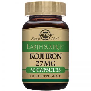 Solgar Earth Source® Koji Fermented Iron 27 mg Vegetable Capsules 30's