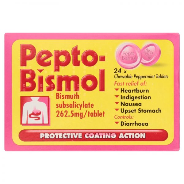 PEPTO BISMOL ORIGINAL CHEWABLE TABLETS 24'S