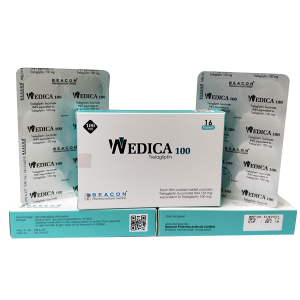 Alternative view of WEDICA (TRELAGLIPTIN) 100MG TABLETS 16'S