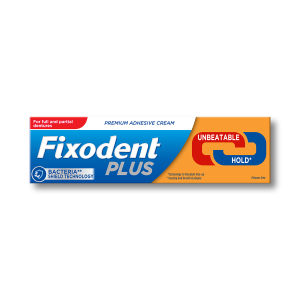 Fixodent PLUS Unbeatable Hold Denture Adhesive Cream 40g