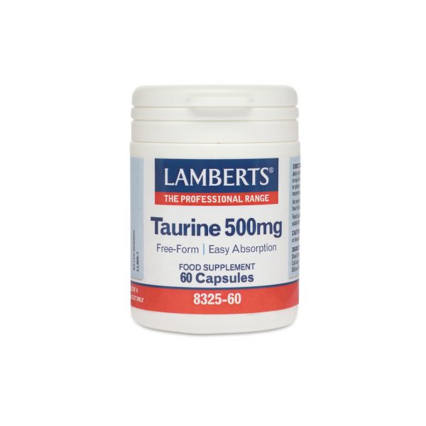 Lamberts Taurine 500mg Capsules 60's
