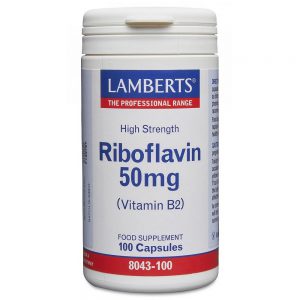 Lamberts Vitamin B2 - Riboflavin 50mg 100's