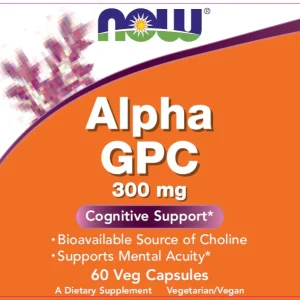 Alternative view of NOW Foods Alpha GPC 300mg Caps 60's