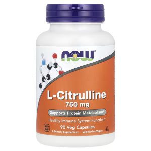 NOW Foods, L-Citrulline, 750 mg, 90 Veg Capsules