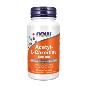 NOW Foods Acetyl L Carnitine 500mg 50's