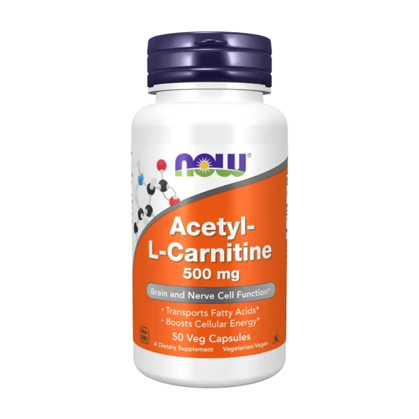 NOW Foods Acetyl L Carnitine 500mg 50's