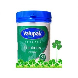Valupak Cranberry 2000mg Tablets 30's